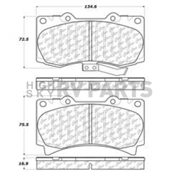 Stop Tech/ Power Slot Brake Pad - 105.11190