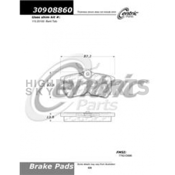 Stop Tech/ Power Slot Brake Pad - 309.08860