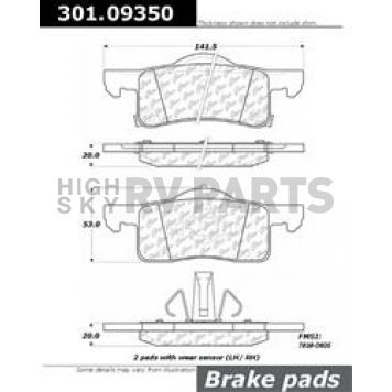 Stop Tech/ Power Slot Brake Pad - 301.09350