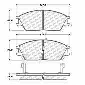 Stop Tech/ Power Slot Brake Pad - 105.04400