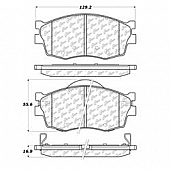 Stop Tech/ Power Slot Brake Pad - 105.11560