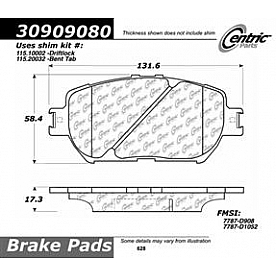 Stop Tech/ Power Slot Brake Pad - 309.09080