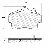 Stop Tech/ Power Slot Brake Pad - 105.07370