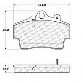 Stop Tech/ Power Slot Brake Pad - 105.07370