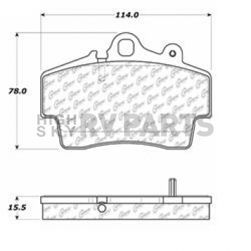 Stop Tech/ Power Slot Brake Pad - 105.07370