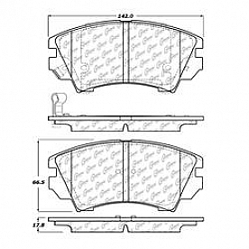 Stop Tech/ Power Slot Brake Pad - 105.14040