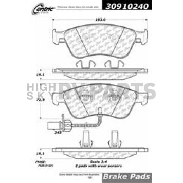 Stop Tech/ Power Slot Brake Pad - 309.10240