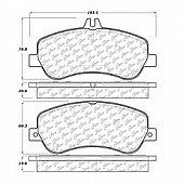 Stop Tech/ Power Slot Brake Pad - 105.14060