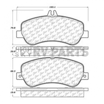 Stop Tech/ Power Slot Brake Pad - 105.14060