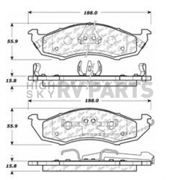 Stop Tech/ Power Slot Brake Pad - 300.05760