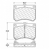 Stop Tech/ Power Slot Brake Pad - 105.04730
