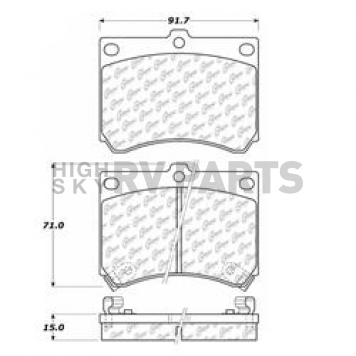 Stop Tech/ Power Slot Brake Pad - 105.04730