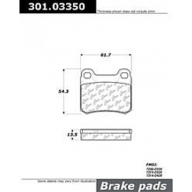 Stop Tech/ Power Slot Brake Pad - 301.03350