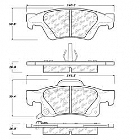 Stop Tech/ Power Slot Brake Pad - 106.14980