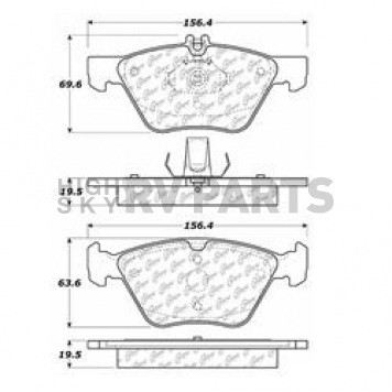 Stop Tech/ Power Slot Brake Pad - 105.07400