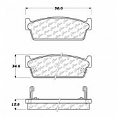 Stop Tech/ Power Slot Brake Pad - 105.04790