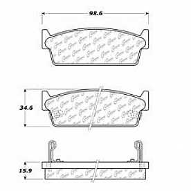 Stop Tech/ Power Slot Brake Pad - 105.04790