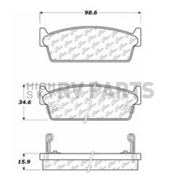 Stop Tech/ Power Slot Brake Pad - 105.04790