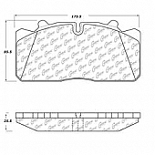 Stop Tech/ Power Slot Brake Pad - 106.15180