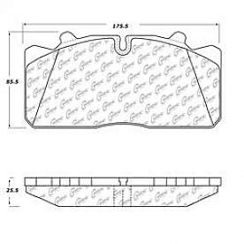 Stop Tech/ Power Slot Brake Pad - 106.15180