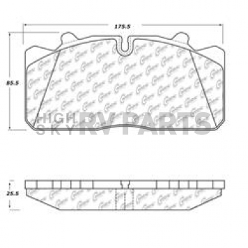 Stop Tech/ Power Slot Brake Pad - 106.15180
