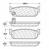 Stop Tech/ Power Slot Brake Pad - 105.04810