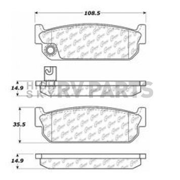 Stop Tech/ Power Slot Brake Pad - 105.04810