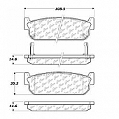 Stop Tech/ Power Slot Brake Pad - 300.05880