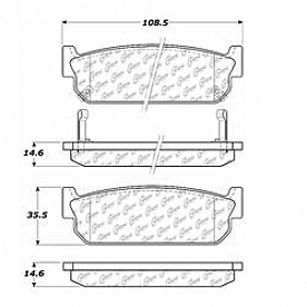 Stop Tech/ Power Slot Brake Pad - 300.05880