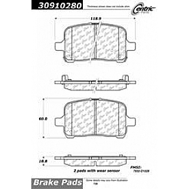 Stop Tech/ Power Slot Brake Pad - 309.10280