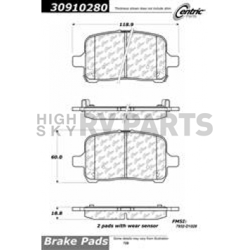Stop Tech/ Power Slot Brake Pad - 309.10280