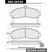Stop Tech/ Power Slot Brake Pad - 306.08330