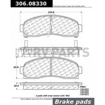 Stop Tech/ Power Slot Brake Pad - 306.08330