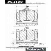 Stop Tech/ Power Slot Brake Pad - 301.11180