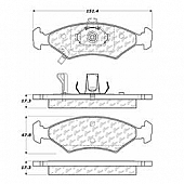 Stop Tech/ Power Slot Brake Pad - 105.07660