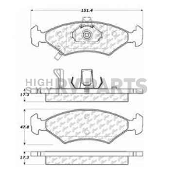 Stop Tech/ Power Slot Brake Pad - 105.07660