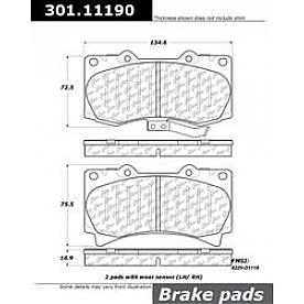 Stop Tech/ Power Slot Brake Pad - 301.11190