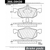 Stop Tech/ Power Slot Brake Pad - 306.08430