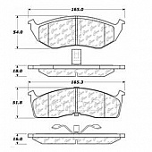 Stop Tech/ Power Slot Brake Pad - 300.05910