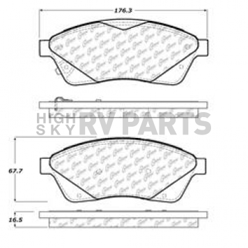 Stop Tech/ Power Slot Brake Pad - 105.14220