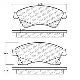 Stop Tech/ Power Slot Brake Pad - 106.15220
