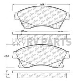 Stop Tech/ Power Slot Brake Pad - 106.15220