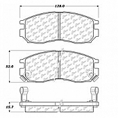 Stop Tech/ Power Slot Brake Pad - 105.04840