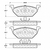 Stop Tech/ Power Slot Brake Pad - 105.07680