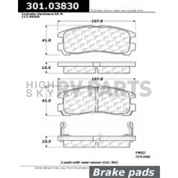 Stop Tech/ Power Slot Brake Pad - 301.03830