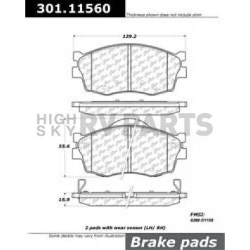 Stop Tech/ Power Slot Brake Pad - 301.11560