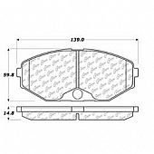 Stop Tech/ Power Slot Brake Pad - 105.04860