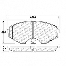Stop Tech/ Power Slot Brake Pad - 105.04860