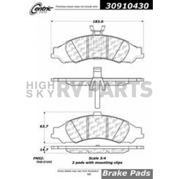 Stop Tech/ Power Slot Brake Pad - 309.10430