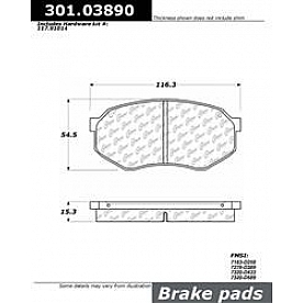 Stop Tech/ Power Slot Brake Pad - 301.03890